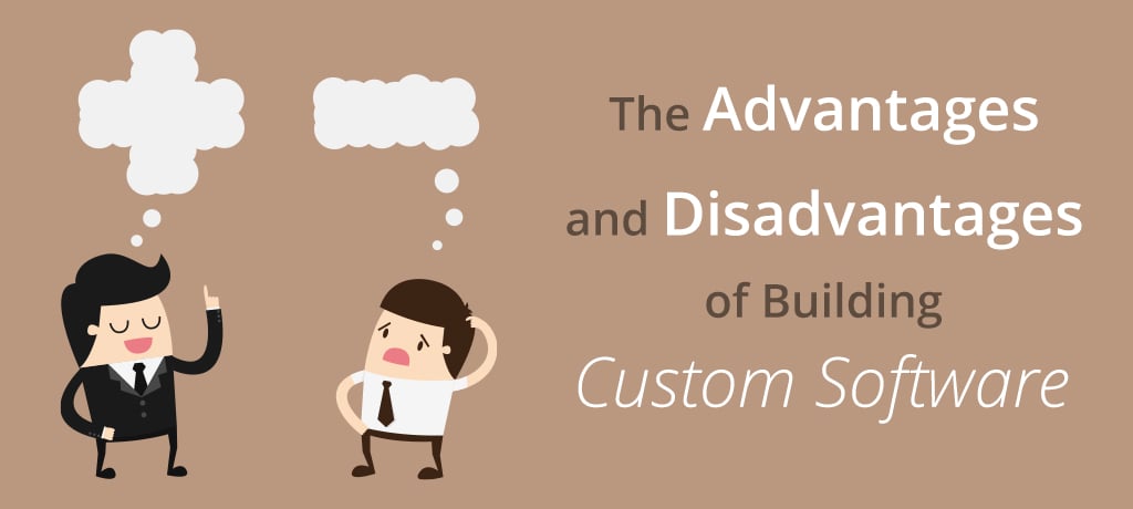 The Advantages and Disadvantages of Building Custom Software-banner The advantages and disadvantages of building custom software